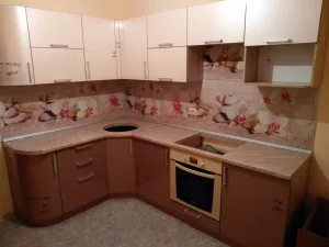 Кухня из пластика на заказ Ю-507