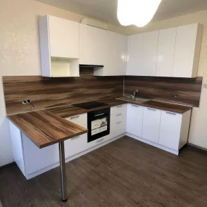 Кухня 594, с полуостровом, белая