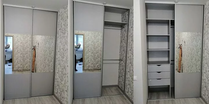 Встроенный шкаф купе А-702